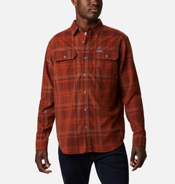 Columbia Flare Gun Shirts Red For Men's NZ8276 New Zealand